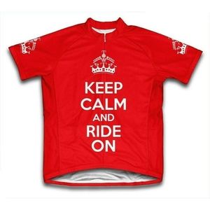 Scudo Keep Calm And Ride On Men's Cycling Jersey Microfiber